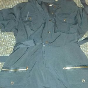 A navy colored dress!